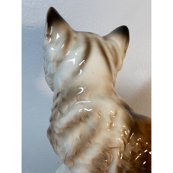 VTG Andrea by Sadek  Tabby Cat Blue Eye Ceramic Figure Tilden Thurber 2611 Japan - Picture 7 of 14